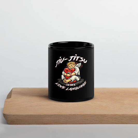 Funny Jiu Jitsu Love Language Mug, BJJ Coffee Mug, Jiu Jitsu Valentines Gift