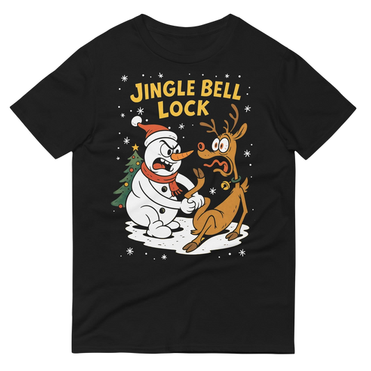 Jingle Bell Lock BJJ Christmas t-shirt in black