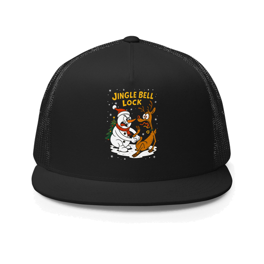 Jingle Bell Lock BJJ Christmas trucker cap