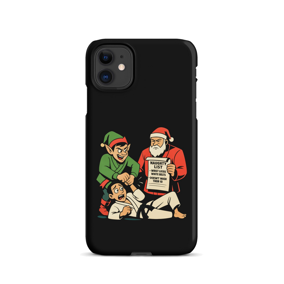 Merry Wristmas BJJ Christmas snap iPhone case