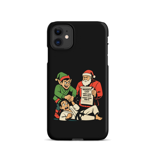Merry Wristmas BJJ Christmas snap iPhone case