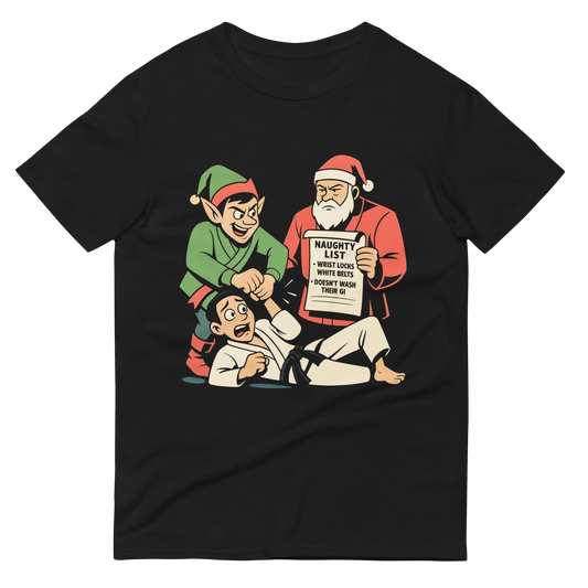 Merry Wristmas BJJ Christmas t-shirt in black