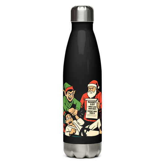 Merry Wristmas BJJ Christmas water bottle