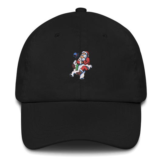 Santa Rear Naked Choke BJJ Christmas dad hat