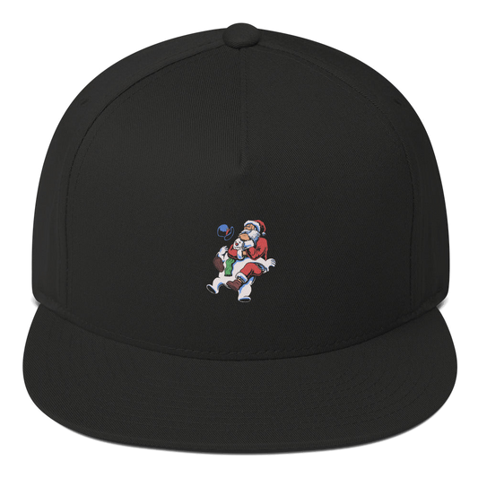 Santa Rear Naked Choke BJJ Christmas flat bill snapback