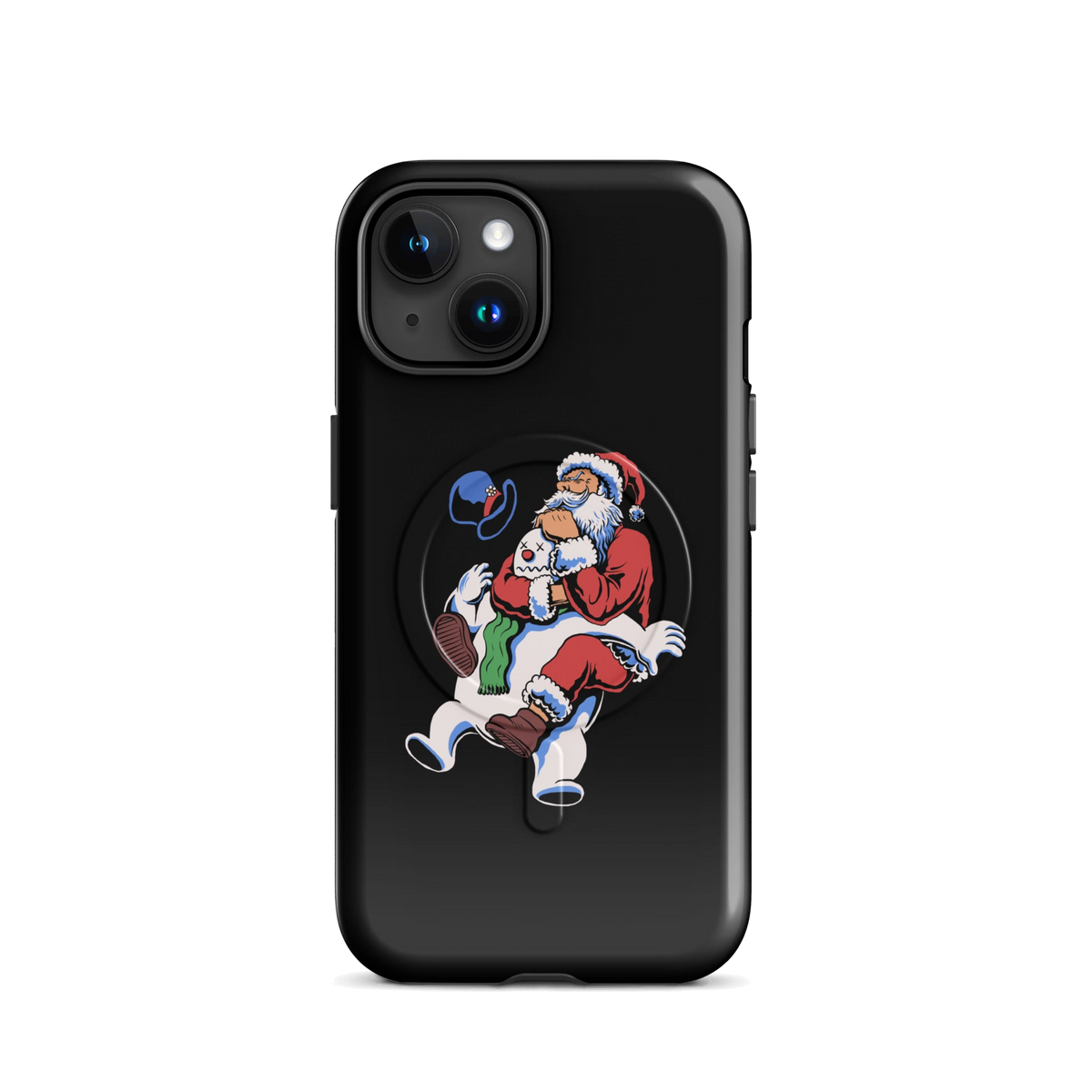 Santa Rear Naked Choke BJJ Christmas MagSafe iPhone case