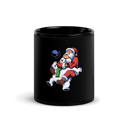Santa Rear Naked Choke BJJ Christmas mug