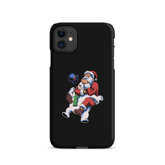 Santa Rear Naked Choke BJJ Christmas snap iPhone case