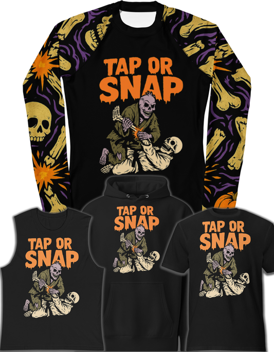 Tap or Snap | Halloween BJJ Shirts, Hoodies and Rash Guards