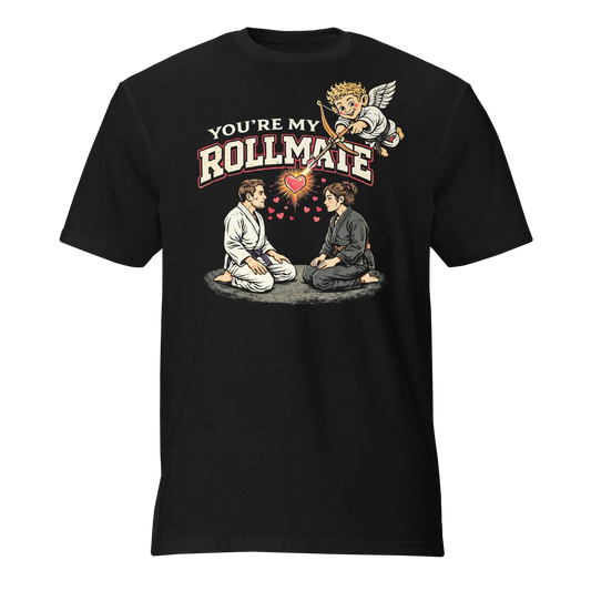 You're My Rollmate BJJ Valentine's t-shirt in black
